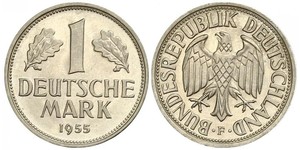 1 Mark Alemania Occidental (1949-1990) Níquel/Cobre 