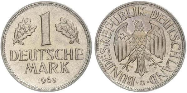 1 Mark Alemania Occidental (1949-1990) Níquel/Cobre 