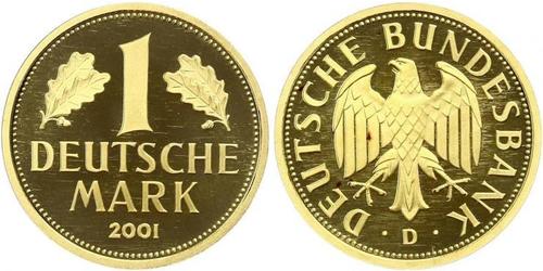 1 Mark Repubblica Federale di Germania (1990 - ) Oro 