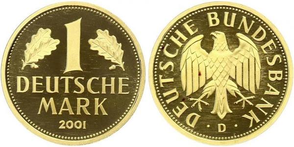 1 Mark Repubblica Federale di Germania (1990 - ) Oro 