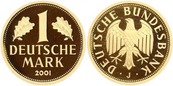 1 Mark Repubblica Federale di Germania (1990 - ) Oro 