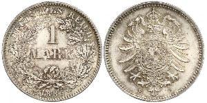 1 Mark Imperio alemán (1871-1918) Plata 