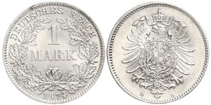 1 Mark Imperio alemán (1871-1918) Plata 