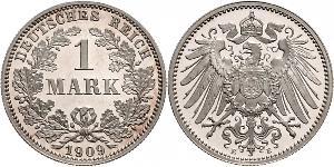 1 Mark Imperio alemán (1871-1918) Plata Wilhelm II, German Emperor (1859-1941)