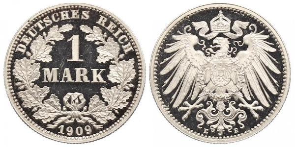 1 Mark Imperio alemán (1871-1918) Plata Wilhelm II, German Emperor (1859-1941)