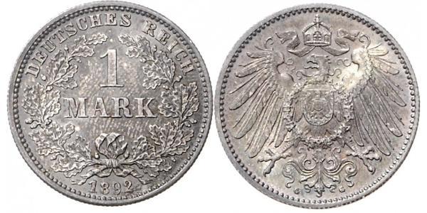 1 Mark Imperio alemán (1871-1918) Plata 