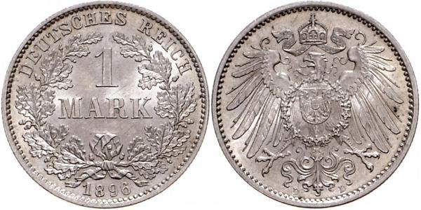 1 Mark Imperio alemán (1871-1918) Plata Wilhelm II, German Emperor (1859-1941)