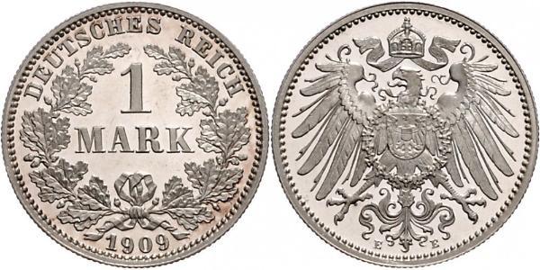 1 Mark Imperio alemán (1871-1918) Plata Wilhelm II, German Emperor (1859-1941)