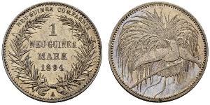 1 Mark Nueva Guinea Plata 