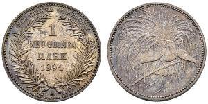 1 Mark Nueva Guinea Plata 