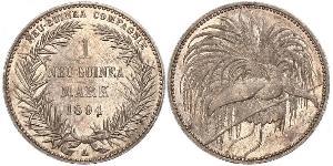 1 Mark Nueva Guinea Plata 