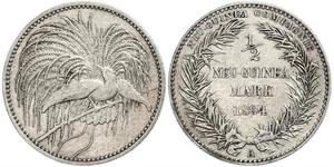 1 Mark Nueva Guinea Plata 