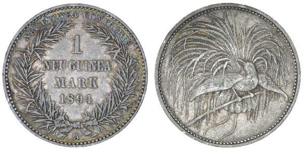 1 Mark Nueva Guinea Plata 