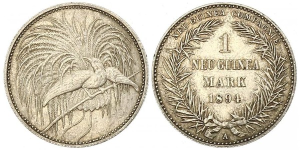 1 Mark Nueva Guinea Plata 