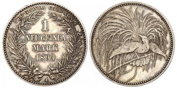 1 Mark Nueva Guinea Plata 