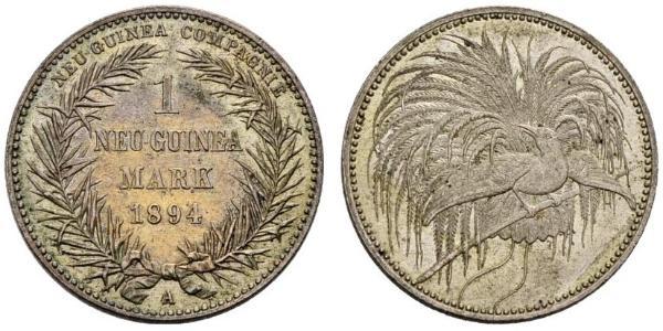 1 Mark Nueva Guinea Plata 
