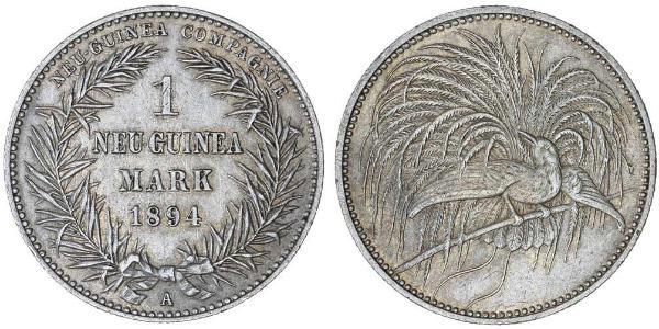 1 Mark Nueva Guinea Plata 