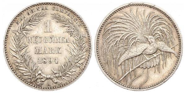 1 Mark Nueva Guinea Plata 