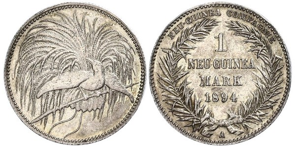 1 Mark Nueva Guinea Plata 