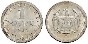 1 Mark República de Weimar (1918-1933) Plata 