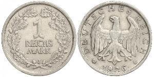 1 Mark República de Weimar (1918-1933) Plata 