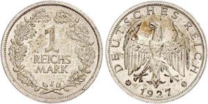 1 Mark República de Weimar (1918-1933) Plata 