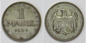 1 Mark República de Weimar (1918-1933) Plata 