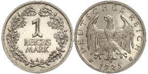 1 Mark República de Weimar (1918-1933) Plata 