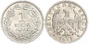 1 Mark República de Weimar (1918-1933) Plata 