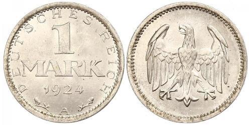 1 Mark República de Weimar (1918-1933) Plata 