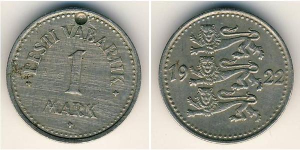 1 Mark Estonia (1991 - ) Rame/Nichel 