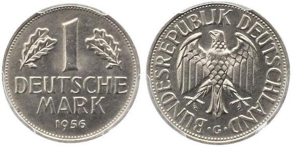 1 Mark Germania Ovest (1949-1990) Rame/Nichel 