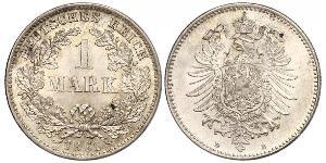 1 Mark Deutsches Kaiserreich (1871-1918) Silber 