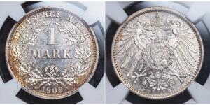 1 Mark Deutsches Kaiserreich (1871-1918) Silber Wilhelm II, German Emperor (1859-1941)