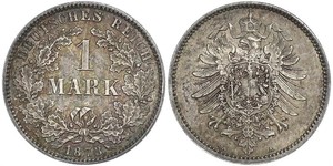 1 Mark Deutsches Kaiserreich (1871-1918) Silber 