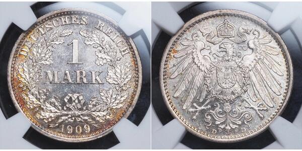 1 Mark Deutsches Kaiserreich (1871-1918) Silber Wilhelm II, German Emperor (1859-1941)
