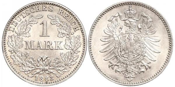 1 Mark Deutsches Kaiserreich (1871-1918) Silber 