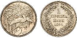 1 Mark Neuguinea Silber 