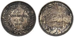 1 Mark Neuguinea Silber 