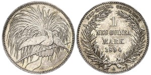 1 Mark Neuguinea Silber 