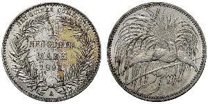 1 Mark Neuguinea Silber 