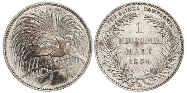 1 Mark Neuguinea Silber 