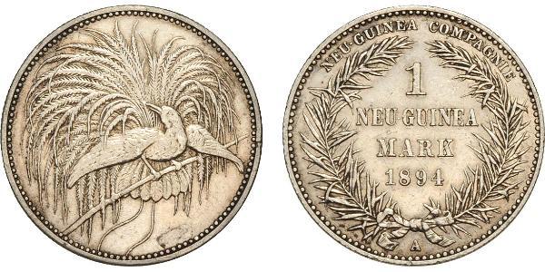 1 Mark Neuguinea Silber 