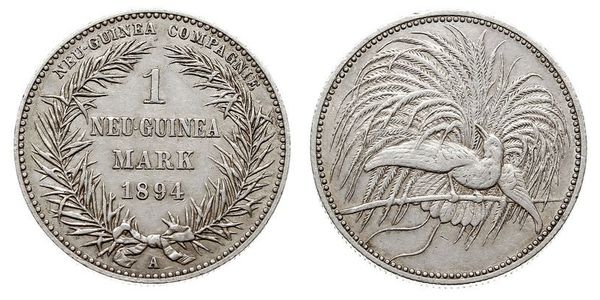 1 Mark Neuguinea Silber 