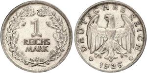 1 Mark Weimarer Republik (1918-1933) Silber 