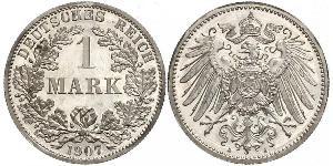 1 Mark German Empire (1871-1918) Silver 