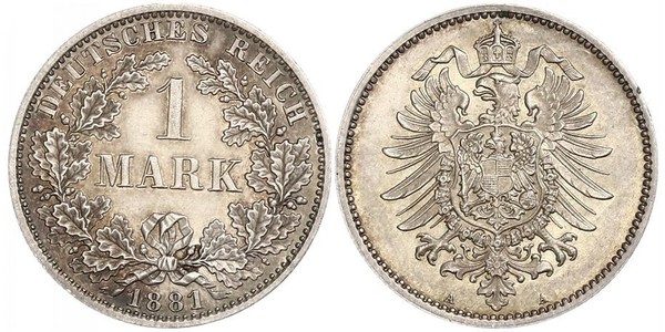 1 Mark German Empire (1871-1918) Silver 