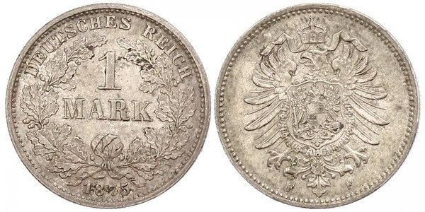 1 Mark German Empire (1871-1918) Silver 