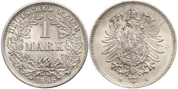 1 Mark German Empire (1871-1918) Silver 