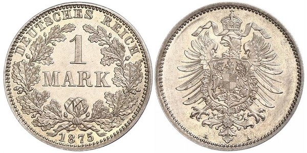 1 Mark German Empire (1871-1918) Silver 